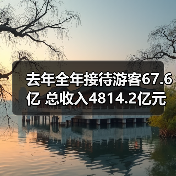 去年全年接待游客67.6亿 总收入4814.2亿元（图4）