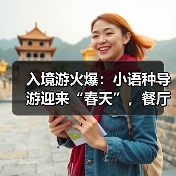 入境游火爆：小语种导游迎来“春天”，餐厅服务员上演川剧变脸（图1）