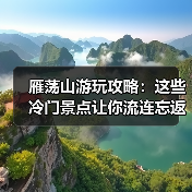 雁荡山游玩攻略：这些冷门景点让你流连忘返！（图4）