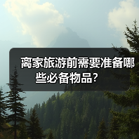 离家旅游前需要准备哪些必备物品?(图2) 离家旅游前需要准备哪些必备物品?(图2)