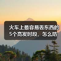 火车上最容易丢东西的5个高发时段,怎么防?(图4) 火车上最容易丢东西的5个高发时段,怎么防?(图4)