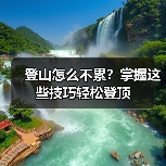 登山怎么不累?掌握这些技巧轻松登顶(图2) 登山怎么不累?掌握这些技巧轻松登顶(图2)
