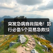 突发急病自救指南！旅行必备5个简易急救技巧（图1）