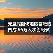 元旦假期访港旅客激增四成 95万人次创纪录（图2）
