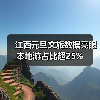 江西元旦文旅数据亮眼 本地游占比超25%（图4）