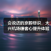 会说话的京腔标识，大兴机场暖客心提升体验（图3）