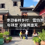 冬游秦岭乡村：雪韵浓年味足 冷暖两重天（图1）