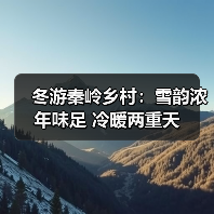 冬游秦岭乡村：雪韵浓年味足 冷暖两重天（图4）