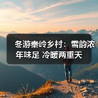 冬游秦岭乡村：雪韵浓年味足 冷暖两重天（图3）