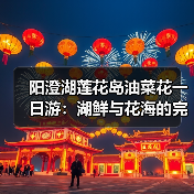 阳澄湖莲花岛油菜花一日游：湖鲜与花海的完美结合（图2）